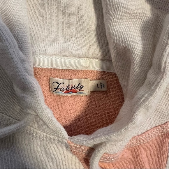 Faherty Soleil Sun Print Abstract Colorful Hoodie Size L - Picture 2 of 7